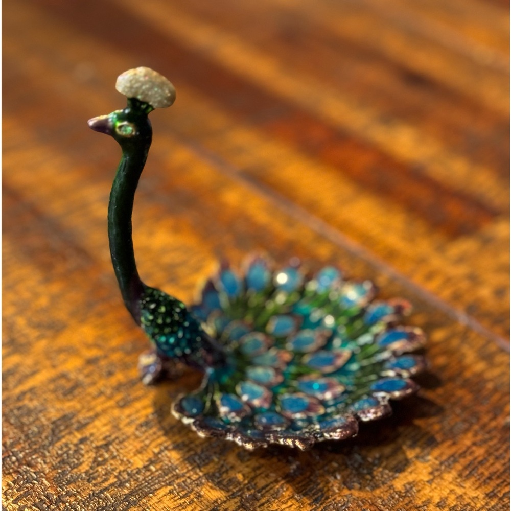 Cute peacock ring/jewelry holder
